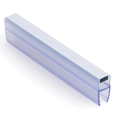 Magnētiskais dušas blīvējums 180° 6-8 mm stiklam plakans magnēts caurspīdīgs PVC 2.5m