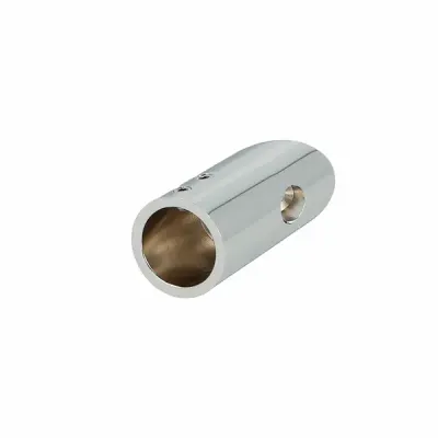 Caurules turētājs pie sienas 19mm caurulei 45 grādos, pulēts
