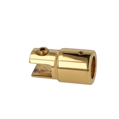 Stikla un griestu turētājs ø19 mm caurulei pulēts zelts 8-10 mm stiklam