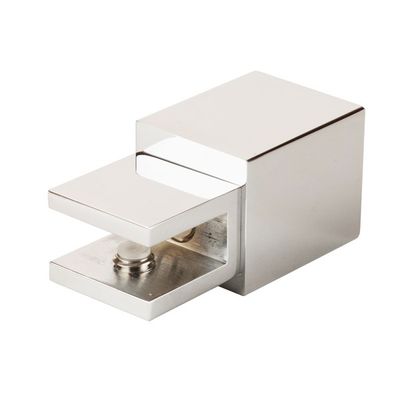 Stikla un griestu turētājs kvadrātcaurulei 19x19mm hromēta CPL apdare 8-10 mm stiklam