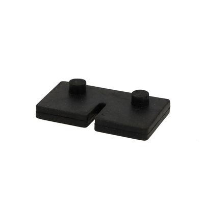 Gumija D melns EPDM kvadrāta tipa SS316 stikla turētājiem 8 mm stiklam 4.26 mm bieza komplektā 2 gabali