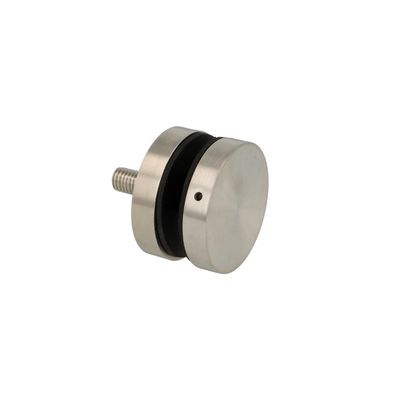 Regulējams punktveida stikla stiprinājums ø50x10 mm SS316 matēts 8-20 mm stiklam ar M10x50 vītņstieni, urbuma diametrs ø14 mm