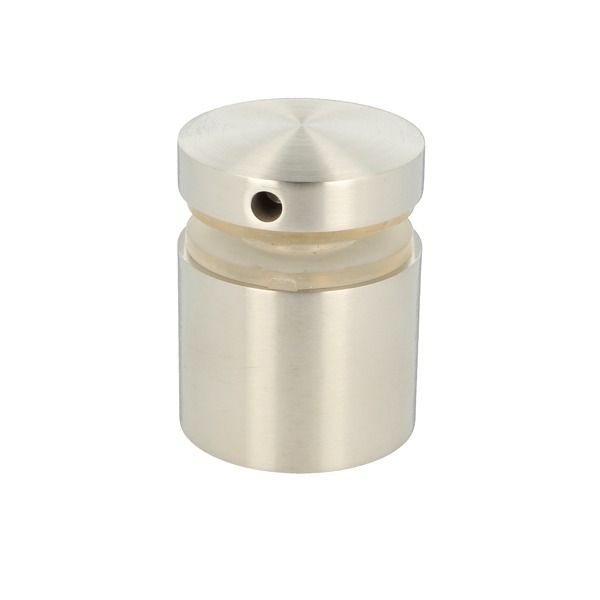 Regulējams punktveida stikla stiprinājums ø50x40 mm SS316 matēts 6.76-17.5 mm stiklam ar M10x40 vītņstieni