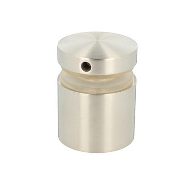 Regulējams punktveida stikla stiprinājums ø50x40 mm SS316 matēts 6.76-17.5 mm stiklam ar M10x40 vītņstieni