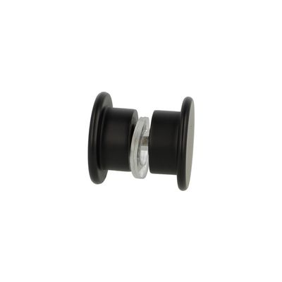 Rokturi stikla durvīm dušām KIEL D=40mm, 6-12mm stiklam, melni