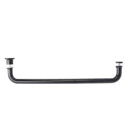 Rokturi stikla durvīm dušām LOIRE, D19x424, 8-12mm stiklam, SS304 melni