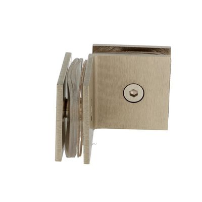 Stiprinājums stiklam BERNI SS, stikls/stikls 90grādi, 44x44x16,5mm, 8-10mm stiklam