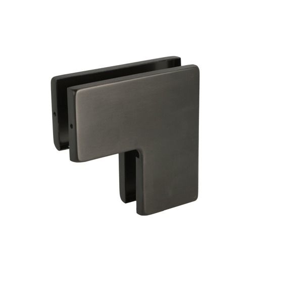 Melnas uzlikas ZIP stūra savienojumam (17.87.355-0), ar matētu apdari