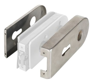 Uzlikas SS slēdzenei Clark ar roktura un cilindra vietu Uzlikas SS slēdzenei Clark ar roktura un cilindra vietu