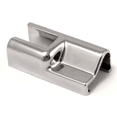Alumīnija sliekšņa savienojums 180° leņķī, labais, slieksnis/stikls, dušas sistēmai, 15x8 mm, pulēts