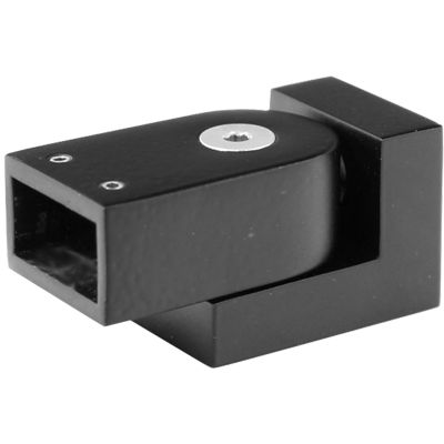 Regulējams sienas/caurules savienojums 20x10mm, melns, pielāgojamai uzstādīšanai. Pieejams Artrial, Rīgā.