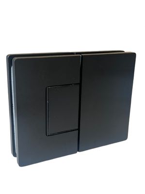 Dušas eņģe stikls/stikls, 180°, regulējama, melna Dušas eņģe stikls/stikls, 180°, regulējama, melna