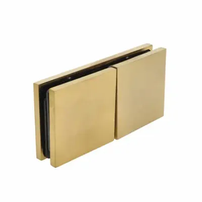 LIMA 180° stikla savienojums 122.4x60x20.5 mm misiņš un nerūsējošais tērauds der 6-10 mm stiklam ar ø14mm urbumu