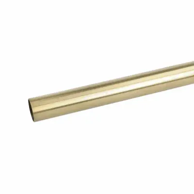 Nerūsējošā tērauda caurule SS304 ø19mm, 1300mm, 1.0mm biezums, matēts misiņš