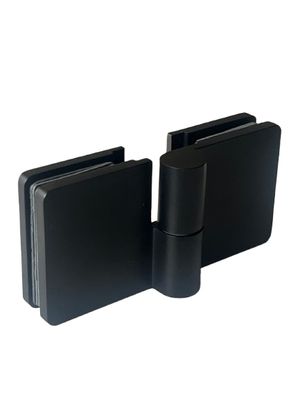 Eņģe stikls/stikls 180°, melna, 120x58mm Eņģe stikls/stikls 180°, melna, 120x58mm