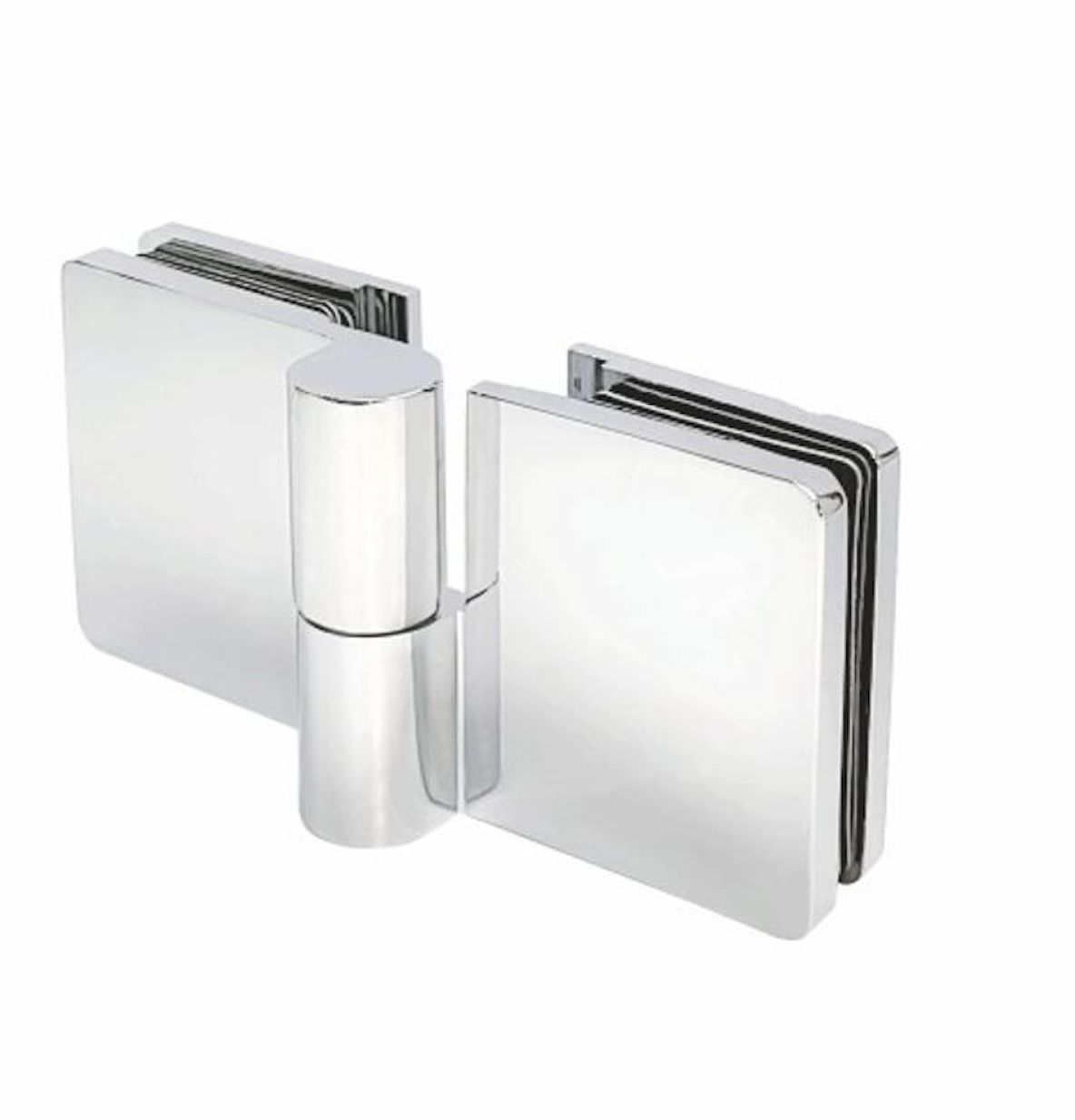 Eņģe dušai, labā, stikls/stikls, 180°, hromēta, 8-12mm stiklam