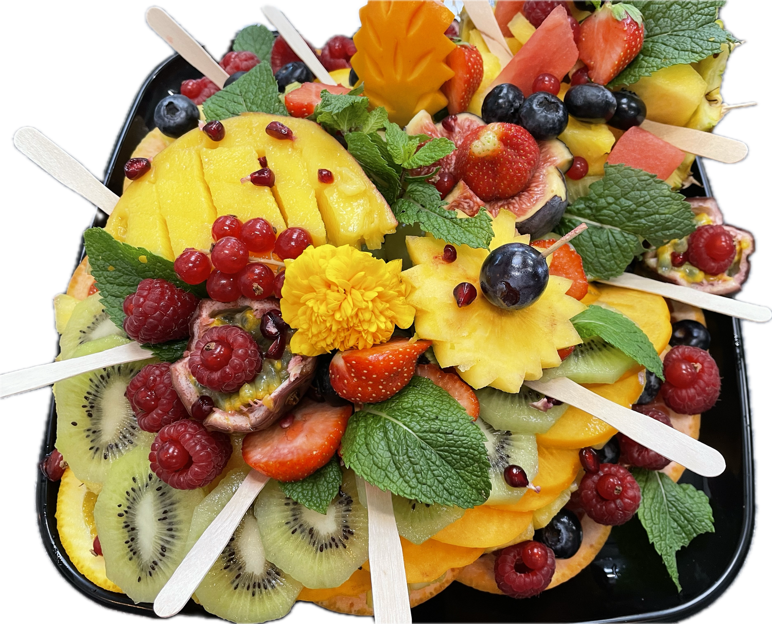 Plateau de fruits frais 100 % découpés TAILLE L