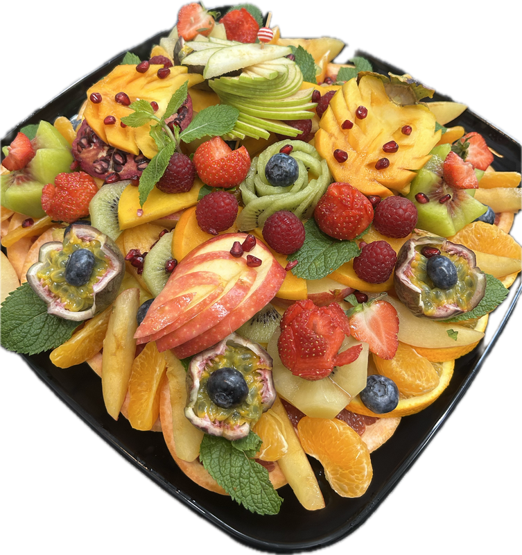 Plateau de fruits frais 100 % découpés TAILLE XL Plateau de fruits frais 100 % découpés TAILLE XL