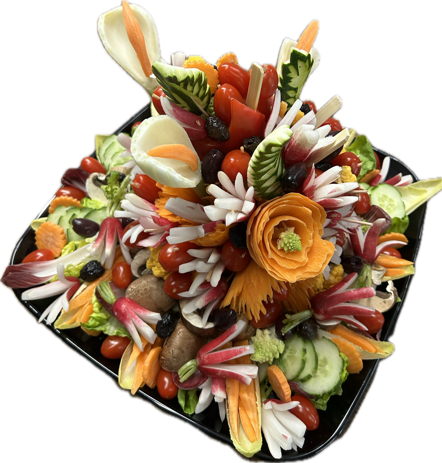 Plateau de légumes frais 100 % découpés TAILLE XL
