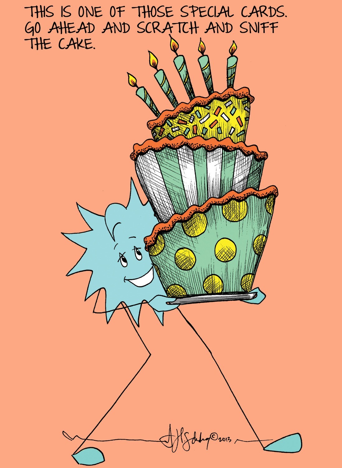 Birthday Gullible Cake