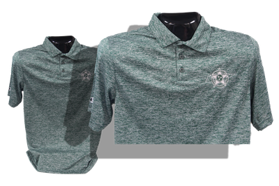 Forest Heather Polo-Small