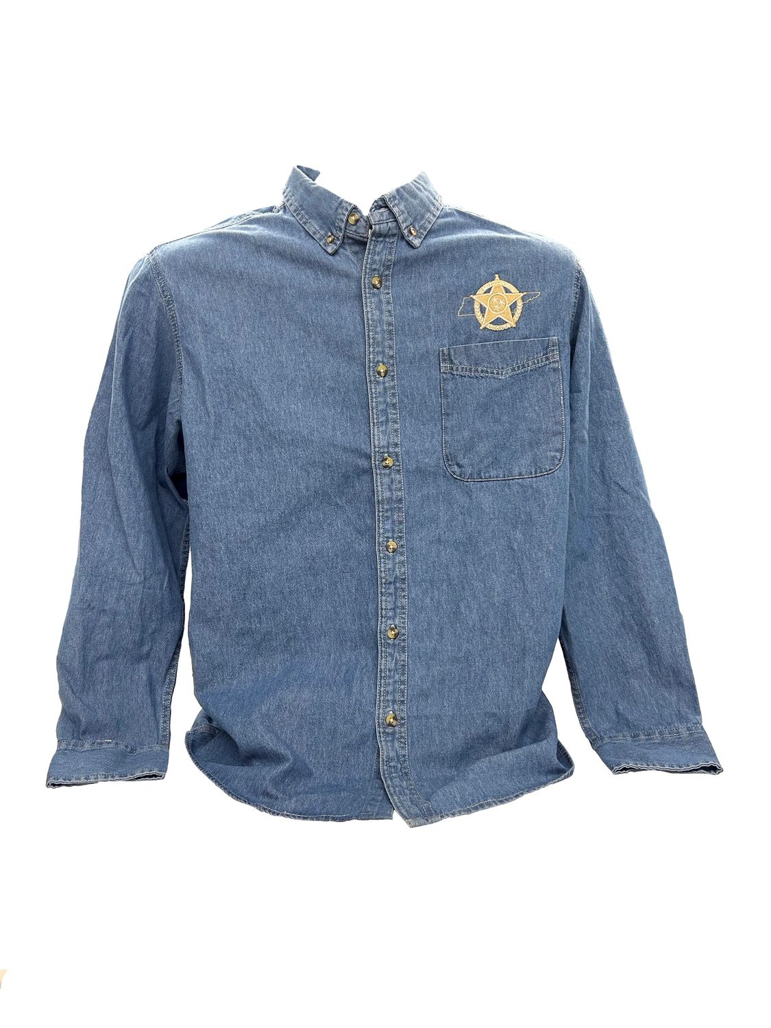 Denim Dress Shirt-4XLT