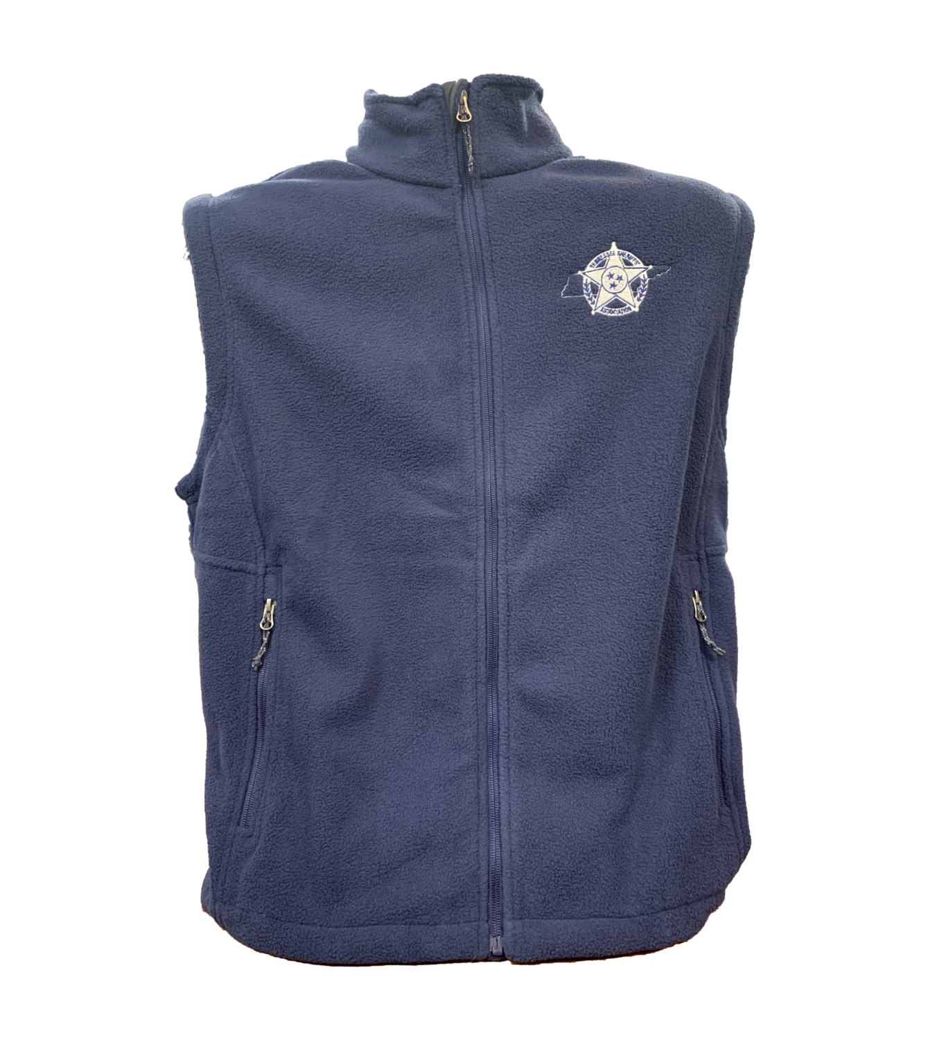 Navy Fleece Vest- 5XL
