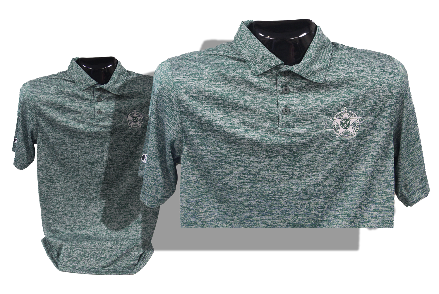 Forest Heather Polo-Medium