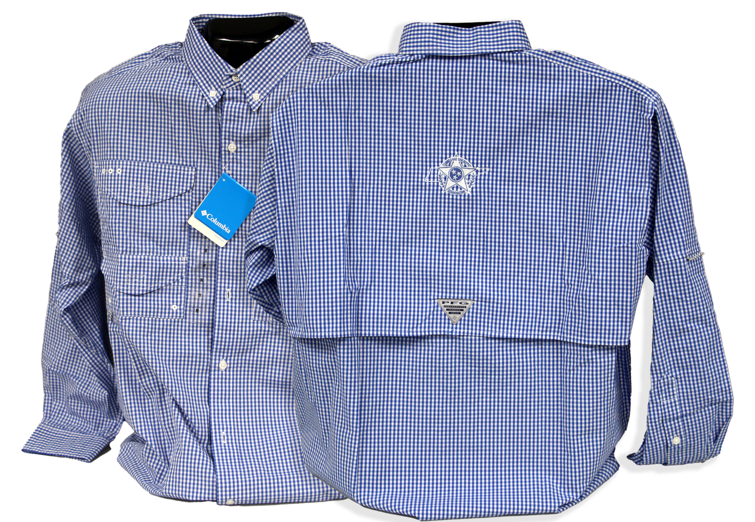Blue Gingham Columbia-3XL