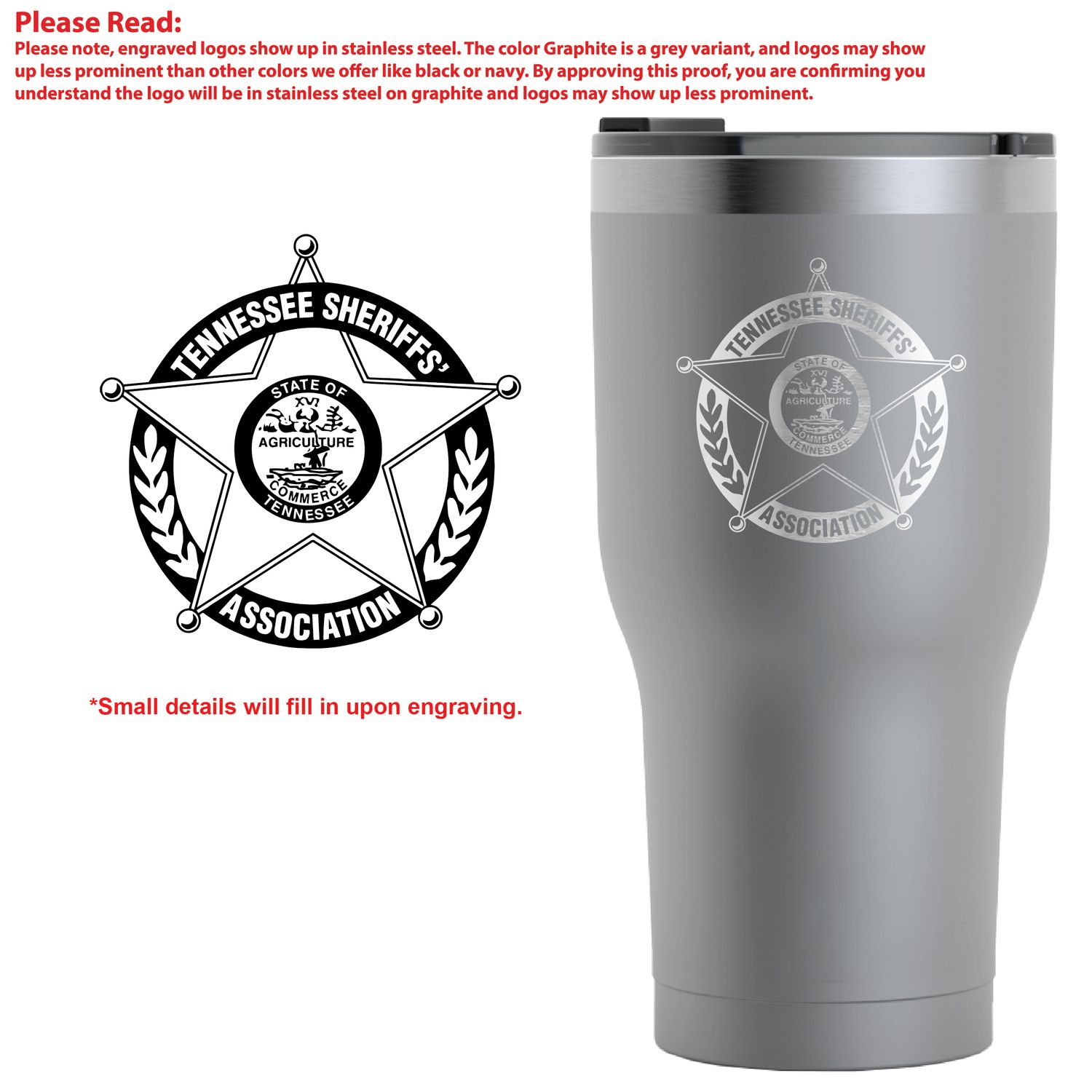 RTIC TUMBLER GRAPHITE