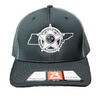 Black &amp; Charcoal Flex Back Hat