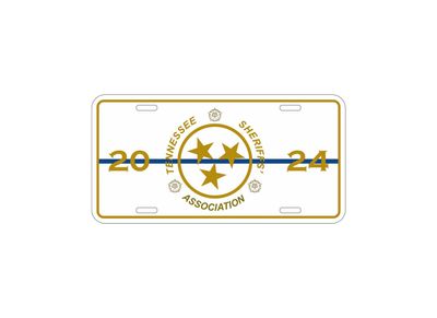 2024 TSA License Plate White