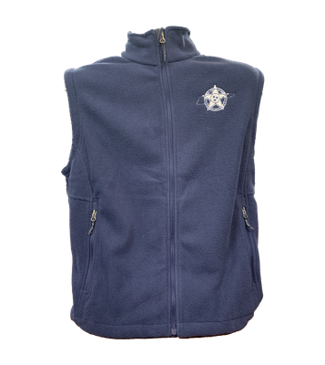 Navy Fleece Vest- 5XL