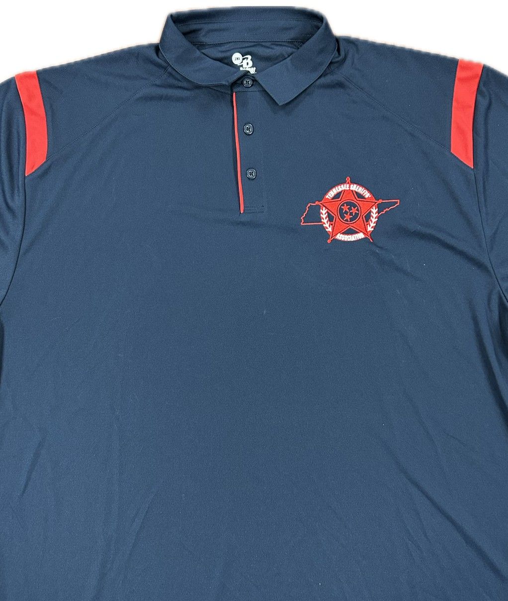 Navy &amp; Red Polo Large
