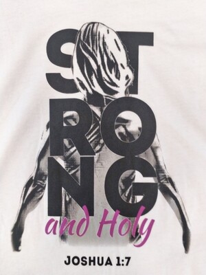 White Strong and Holy Women's Tee