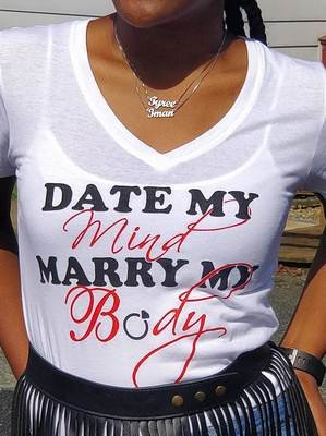 Date My Mind Female T-Shirt