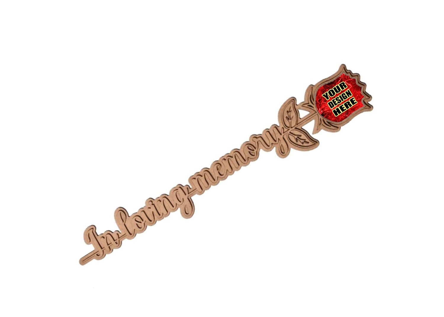 In Loving Memory Rose (Wood Color)
