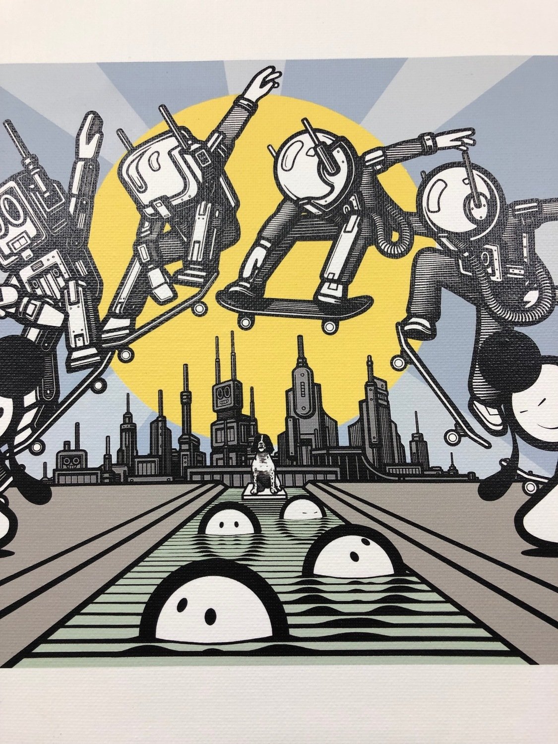 The London Police 'ROM' canvas giclee print
