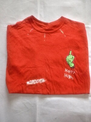 HappyHigh Red Middle Finger T Shirt