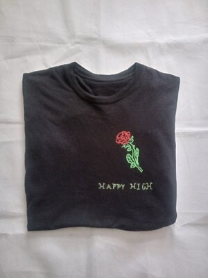 HappyHigh Rose&#39; Black Longsleeve