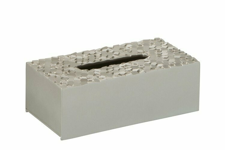 PORTA LENÇOS EM PRATA HEXAGONAL