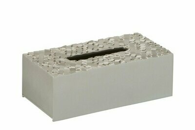 PORTA LENÇOS EM PRATA HEXAGONAL