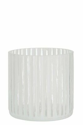 VASO  BRANCO COM RISCAS