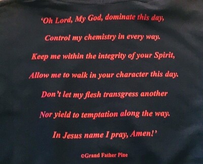 A MAN / WOMAN OUGHT PRAY HOODIE - X/XL