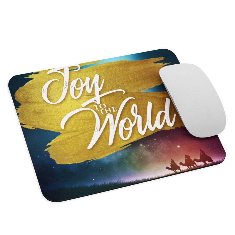 Joy To The World Mouse Pad + Christmas MP3 Music Bundle by Kirby D. Trim

