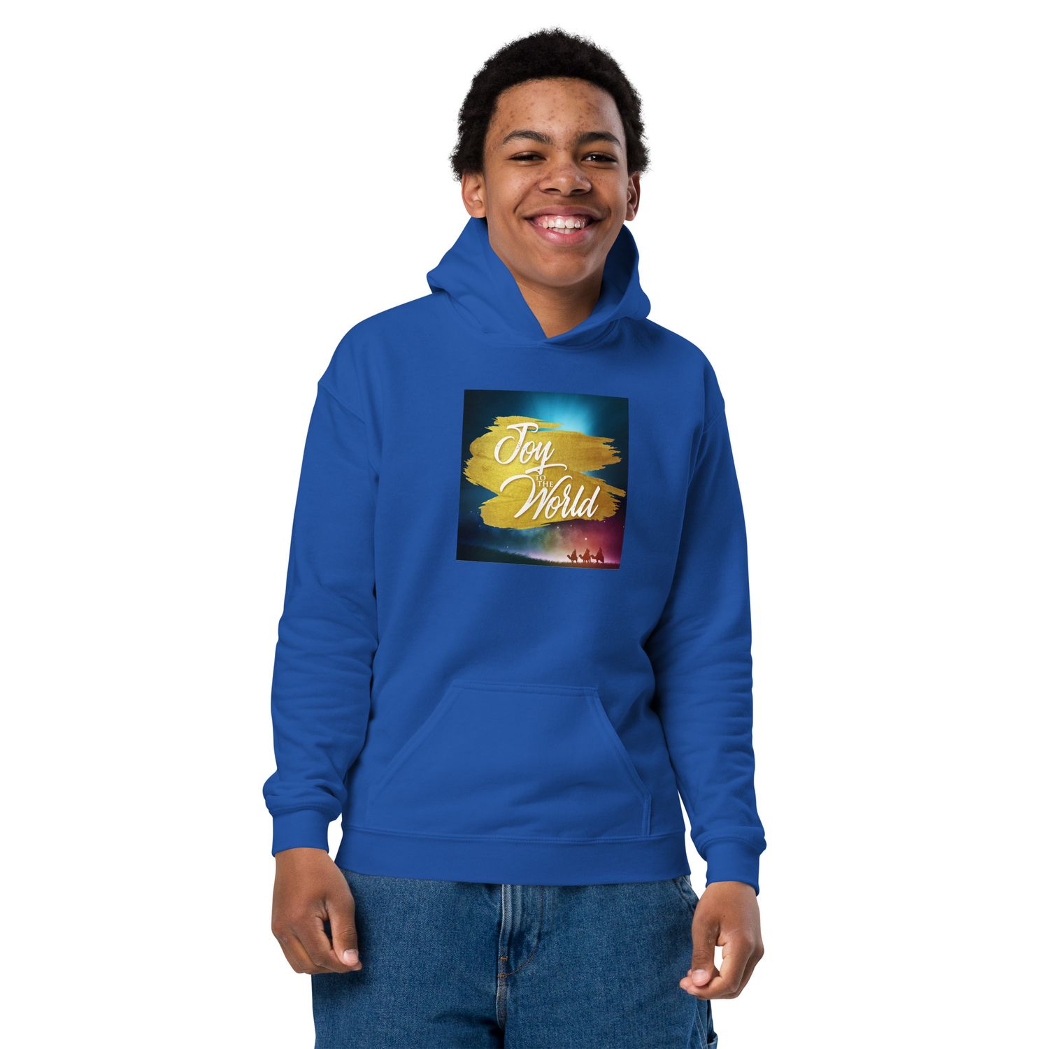 Joy To The World Youth Heavy Blend Hoodie + Music BUNDLE by Kirby D. Trim