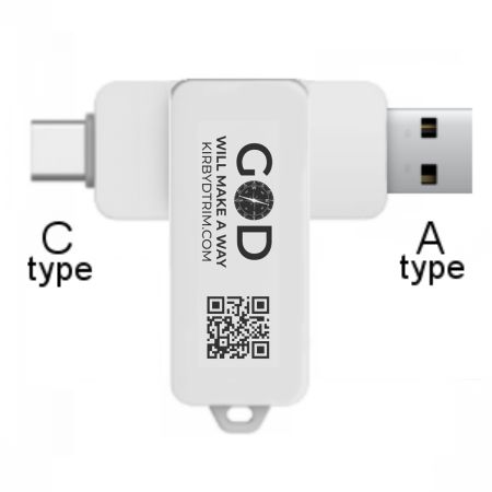 God Will Make A Way EP by Kirby D. Trim - USB type C and A Flash Drive Photo