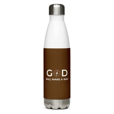 God Will Make A Way Stainless Steel Water Bottle + MP3 Album Download Bundle by Kirby D. Trim
