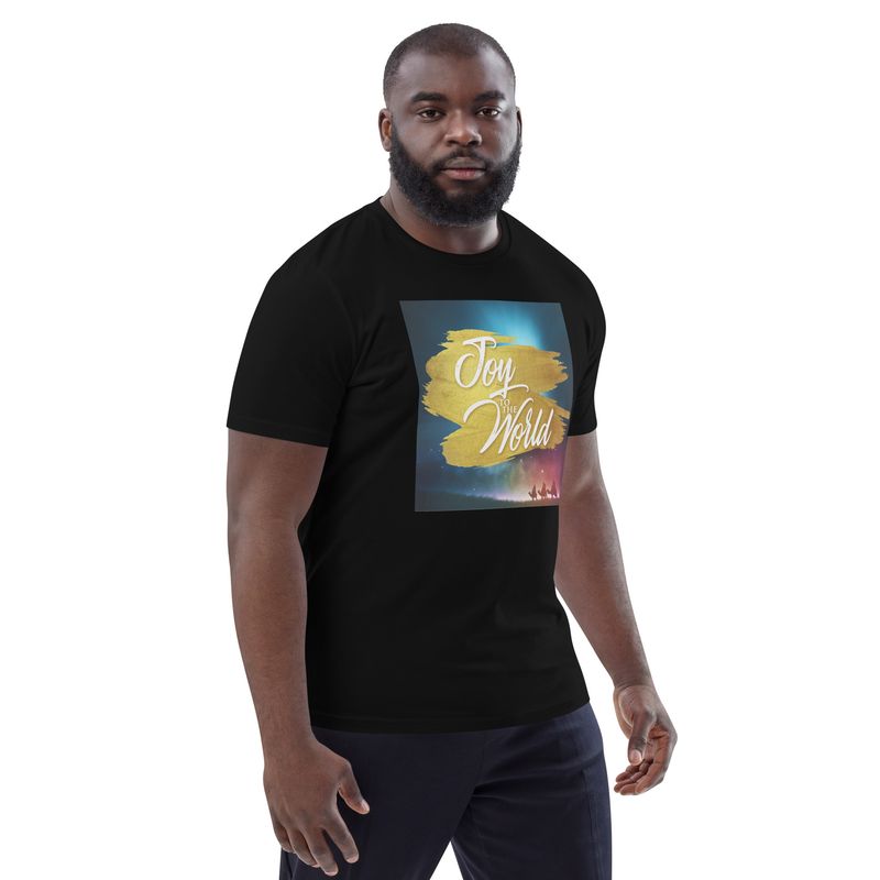 Joy To The World Unisex Organic Cotton T-shirt + Kirby D. Trim Christmas Music BUNDLE