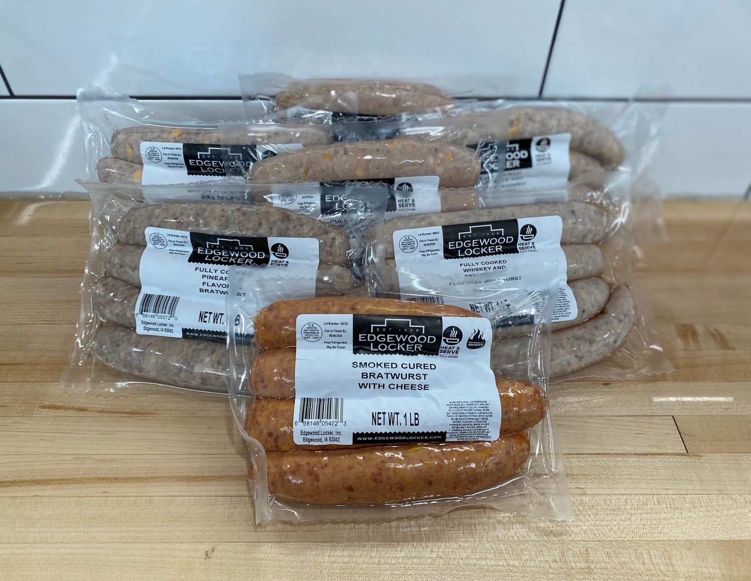 Pick Your Own Brats – 7ct – Ship to Home – Edgewood Locker